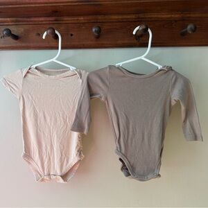 Kids One Pieces in Cream and Tan